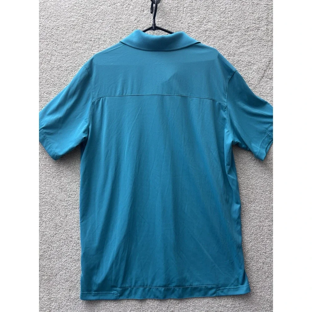 Adidas Golf Polo Shirt Mens Large Blue Short Sleeve Performance Golf‎ Preppy